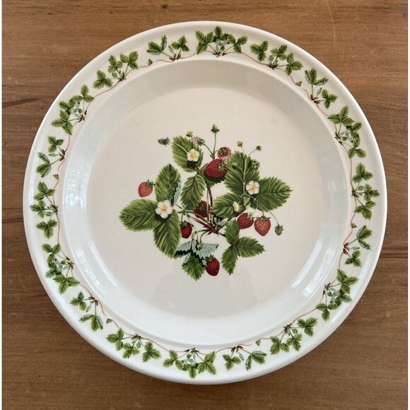 Portmeirion Summer Strawberries 10 3/8" Dinner Plate Made in England - Picture 1 of 3